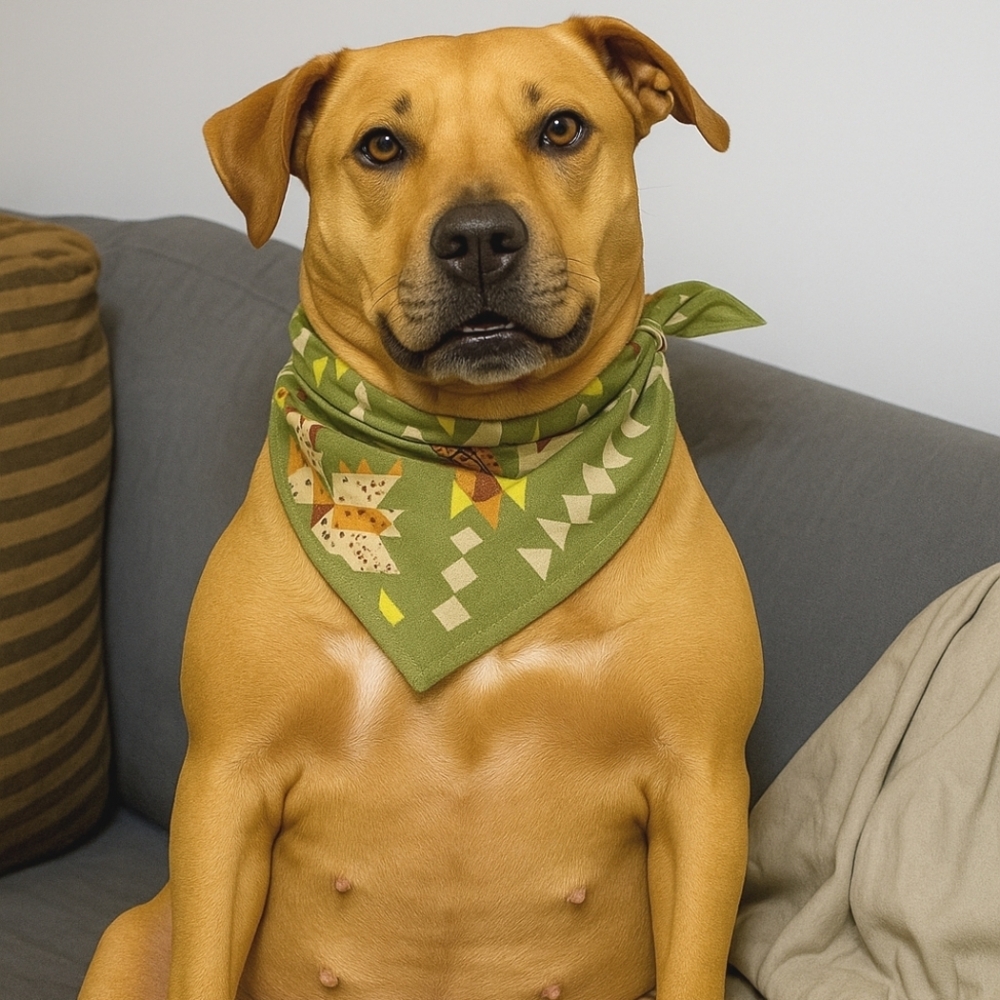 Boots & Barkley Green Dog Bandana NWT